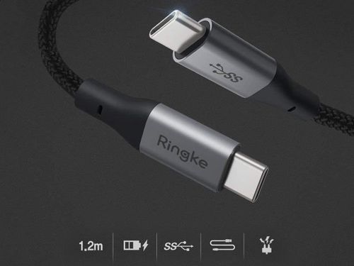 Kabel Ringke USB-C Type C do USB-C Type C 1,2m negru na Arena.pl