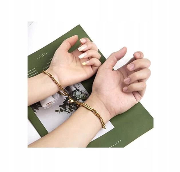 Bransoletka Dla Przyjaciół Par X2 Złota Pancerka zdjęcie 7