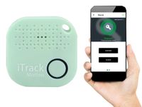 iTrack Motion lokalizator kluczy alarm ruchu Bluetooth GPS miętowy