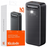 Mcdodo Pojemny Powerbank Z Wyświetlaczem 2Xusb-A Usb-C 30000Mah 22.5 W