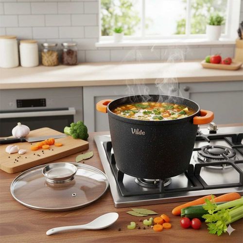 garnek granitowy wysoki 6,7l 24cm z pokrywą z aromatyzerem terruna 199110 na Arena.pl