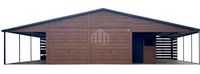 Garaż blaszany 8x6 wiata wnęka  brama uchylna drzwi okno dwuspadowy SO170