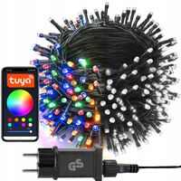 Lampki choinkowe LED Smart Bluetooth Aplikacja USB 20m 200 LED Halloween