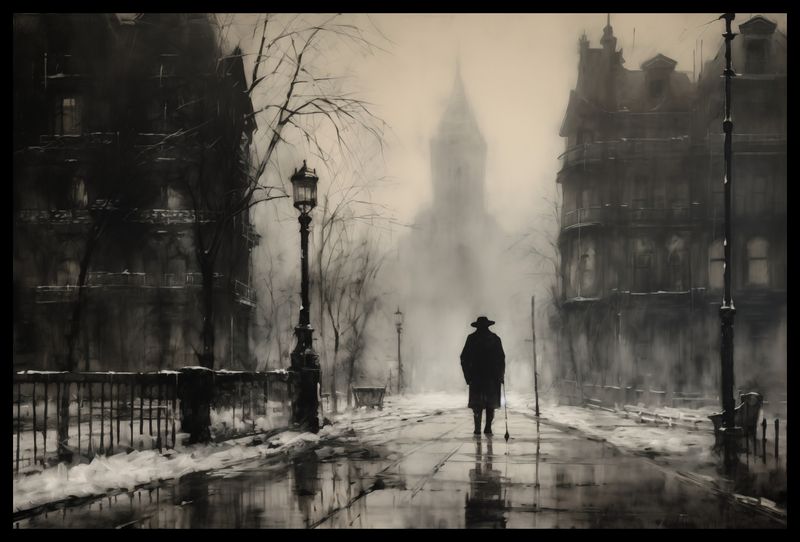 Plakat 60x40cm Mgła nad Londynem zdjęcie 2