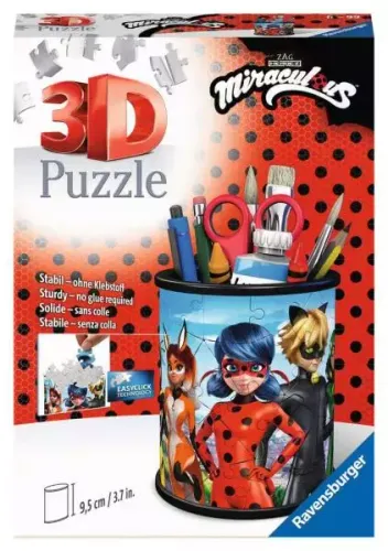 Puzzle 3D 54 Elementy. Miraculous. Przybornik na Arena.pl