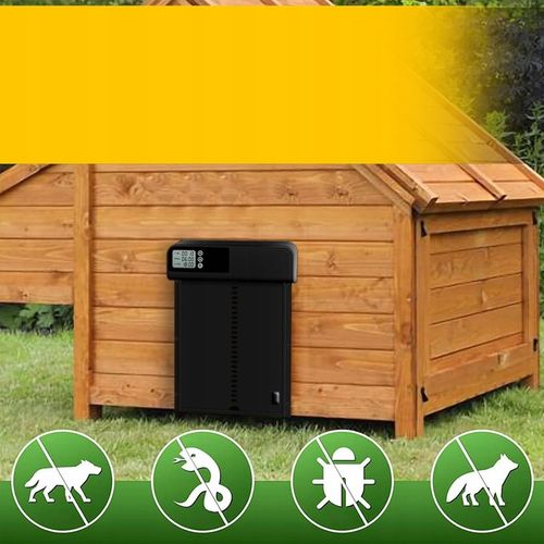 AUTOMATYCZNE DRZWI DO KURNIKA OTWIERANIE DRZWI Z TIMEREM METALOWE CZUJNIK na Arena.pl