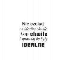 NAKLEJKA samoprzylepna NAPISY CYTATY na ścianę