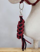 Uwiąz dla Hobby Horse ze sznurka - czarno- bordowy