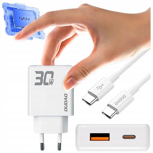 ZESTAW | SZYBKA ŁADOWARKA DO TELEFONU PD 30W ŁADOWARKA USB C + KABEL USB-C na Arena.pl