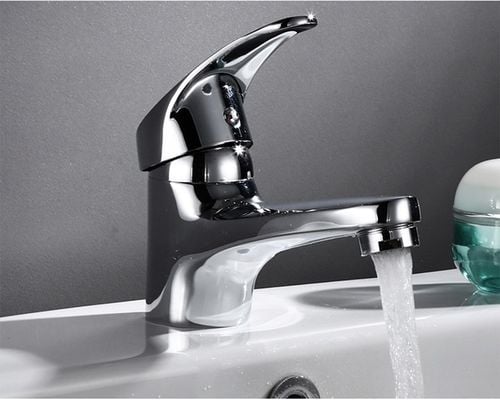 BATERIA UMYWALKOWA STOJĄCA CHROM NISKA KRAN DO UMYWALKI + WĘŻYKI na Arena.pl