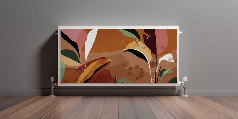 Osłona MAGNETYCZNA Na Grzejnik Kolorowe Liście Abstrakcja 100cm x 60cm zdjęcie 3