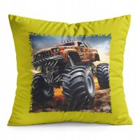 PODUSZKA ŻÓŁTA PREZENT - AUTO MONSTER TRUCK
