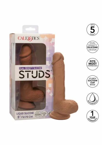 calexotics dual density silicone stud 5” anatomiczny model z zdjęcie 5