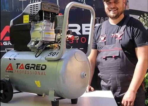 KOMPRESOR OLEJOWY SPRĘŻARKA 50L GRATIS ZESTAW 18w1 na Arena.pl