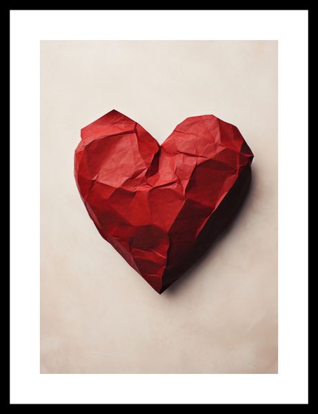 Plakat 25x35cm Kreślone Serce zdjęcie 3