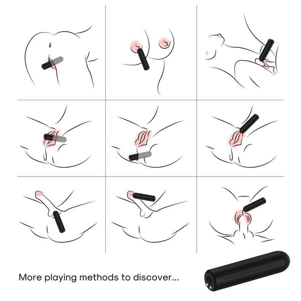 Mały Mini Masażer Stymulator Łechtaczki 9 Tryb 8Cm zdjęcie 5