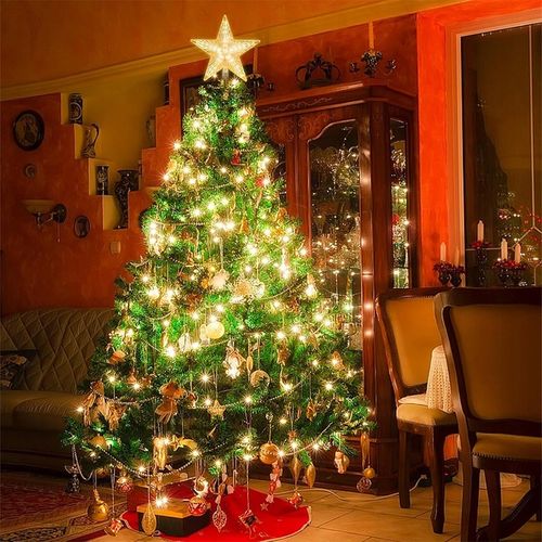 ŚWIECĄCA GWIAZDA NA LED CHOINKĘ CZUBEK OZDOBA DWUSTRONNA BOŻE NARODZENIE ZI na Arena.pl