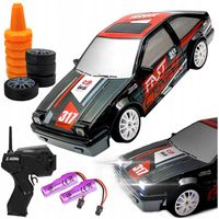 Samochód ZDALNIE Sterowany RC Auto na PILOTA do DRIFTU 2 x Akumulator KOŁA