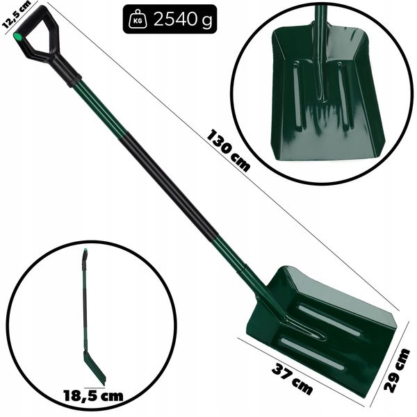 ŁOPATA DO WĘGLA PIECA MIAŁU PIASKU POPIOŁU 140 cm zdjęcie 2