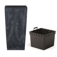 Donica wkład wysoka 32,5x32,5x61 cm antracytowy