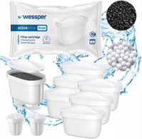 6x FILTR AQUAMAX PLUS FILTRY do WODY do DZBANKA AQUAPHOR BRITA DAFI 6 sztuk