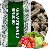 OBORNIK GRANULOWANY Nawóz KURZY EKO 25kg wiosenny pod warzywa drzewka