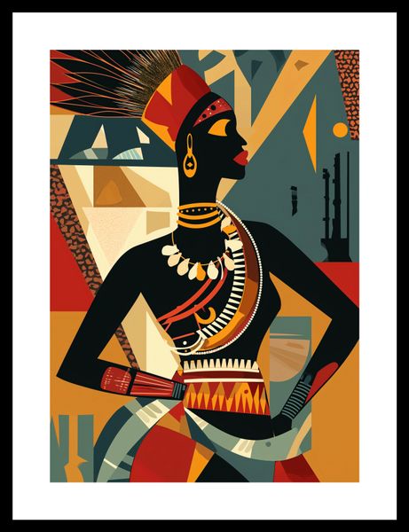 Plakat 25x35cm Afrykańska Mozaika zdjęcie 3