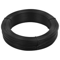 Drut naciągowy do ogrodzenia, 250 m, 0,9/1,4 mm, stal, antracyt