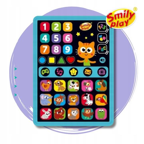 Smart Tablet Edukacyjny Interaktywny Zdobywam wiedzę z kotem Ignacym PL na Arena.pl