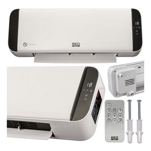 KURTYNA powietrzna GRZEJNIK ceramiczny TERMOWENTYLATOR ścienny 2000W PILOT na Arena.pl