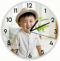 ZEGAR ścienny z grafiką dużo wzorów PREZENT DLA DZIECKA ze zdjęciem