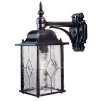 Latarnia na elewację Wexford WX2 Elstead zewnętrzna retro szklana czarna