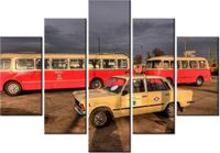 105CM 150CM OBRAZ 5 ELEM OGÓRKI DRUK