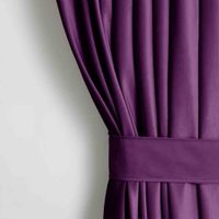 CURT/AH/VELVET/EYELETS/PLUM/N/140X270/1PC