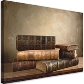 Obraz do salonu kancelarii biura, Stare książki 45x30
