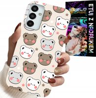 ETUI DO SAMSUNG GALAXY M23 - MIŚ MISIE WZORY DLA NAJMŁODSZYCH + SZKŁO