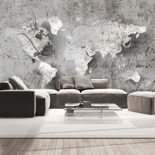 Fototapeta - Mapa i list - 100X70 na Arena.pl
