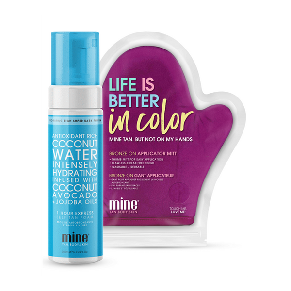MineTan Coconut Water Pianka Samoopalająca + Rękawica zdjęcie 1