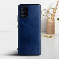 Etui AIORIA Vintage LEATHER do Samsung Galaxy A71 niebieski