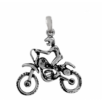 SREBRNY WISIOREK MOTOCYKLISTA MOTOR SREBRO PRÓBY 925