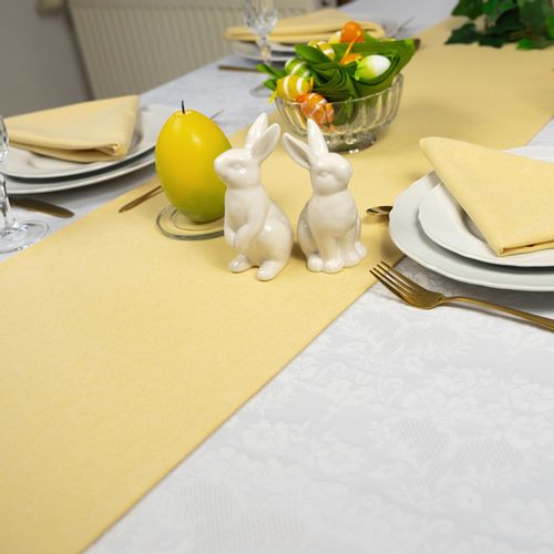 Bieżnik Lniany Żółty Bieżnik Lniany Żółty 220cm na Arena.pl