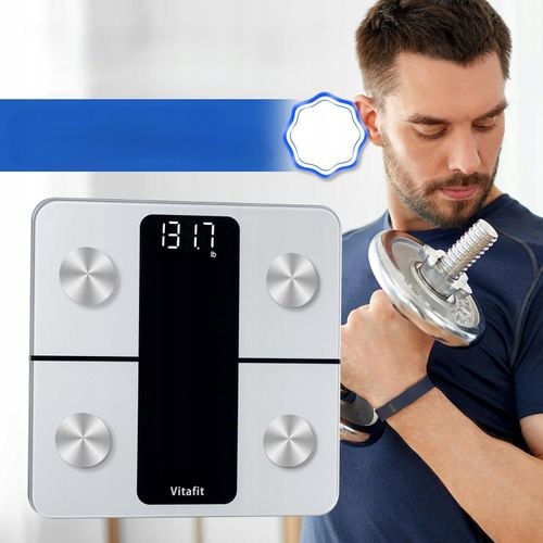 Waga Łazienkowa Elektroniczna Analityczna 13 Pomiarów Lcd Sportowa Aplikacj na Arena.pl