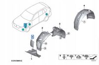 OE BMW ZAŚLEPKA NADKOLA AMOEK LEWY PRZÓD BMW X5 G05 X6 G06 G07 51717424900