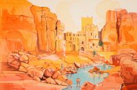 Plakat 86,4x56,8cm Ruiny pod Słońcem