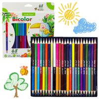 KOLOROWY ZESTAW KREDEK DWUSTRONNE