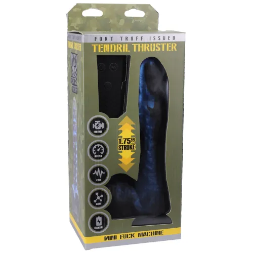 doc johnson tendril thruster - wibrator obrotowy, silikon premium, usb na Arena.pl
