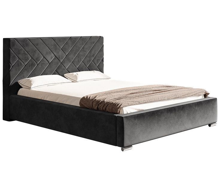 Łóżko tapicerowane 140x200 Royal 5 pojemnik stelaż zdjęcie 1