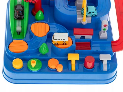 Tor przeszkód interaktywny samochodowy wyścigi parking 4 pojazdy auto autob na Arena.pl