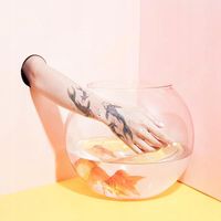 Tatuaż na wieczór wesele dla dziewczynki Koi