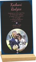 STATUETKA RAMKA podziękowanie dla rodziców na ślub wasze zdjęcie duży wybór